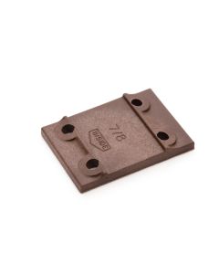 Tie Plate for 7/8" base rail, brown