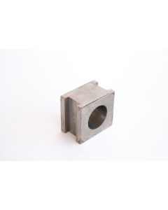 Shown machined. Part comes unmachined.