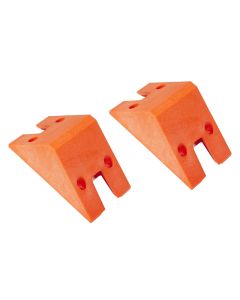 Tall Wheel Chocks -  Orange - 1 Pair